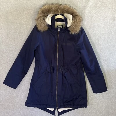 Chaqueta Parka Anorak Forrada Sherpa Gap Para Mujer Abrigo Utilitario Extraíble Piel Sintética M Foto 1 de 4