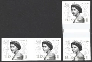 Canada 2018 QEII Coronation Anniversary #3098 UNFOLDED GUTTERS in Pairs VF-NH - Imagen 1 de 2