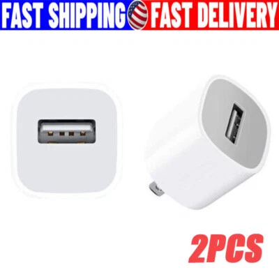 LOTE de adaptador de corriente USB blanco 1A cargador de pared para el hogar enchufe de EE. UU. PARA i Phone 5 6 7 8 Foto 1 de 4