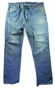 Wrangler Jeans Mens 38x32 Baggy Boot Cut Rodeo Rancher Distressed Skate Grunge - Picture 1 of 13
