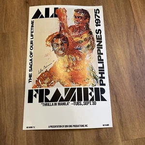 Muhammad Ali vs Joe Frazier ORIGINAL 1976 Boxing Poster AMAZING !! - Picture 1 of 1