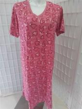 Women's New Dreams Co Small 100% Cotton Pink Love Heart Summer Nightgown/Pajamas