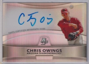 2010 Bowman Platinum Prospect Autographs Refractors #CO Chris Owings - Picture 1 of 1