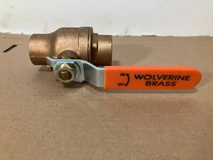 Wolverine Brass Ball Valve 600 WOG 1-1/4 Non- Threaded NEW - Picture 1 of 6