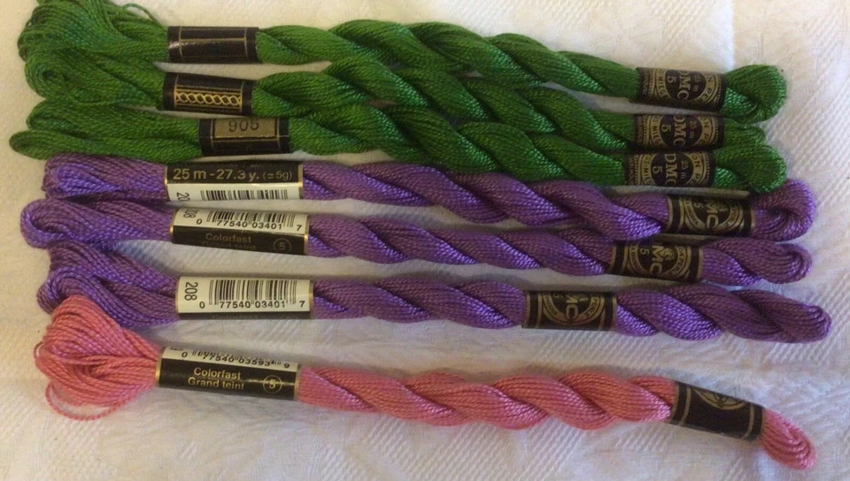 7 new skeins of DMC size 5 Perle Cotton - Image 1 of 1