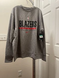 NWT Nike Blazers Basketball Pullover Sweatshirt Gray CN5921-063 Size XL-Tall - Picture 1 of 4