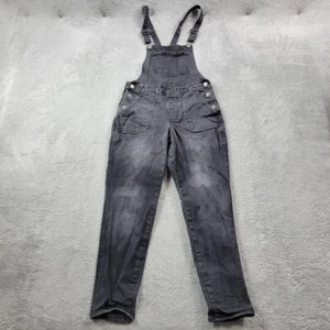 Old Navy Tuta Donna 0 Nero Lavaggio Denim Jeans Bavaglino - Foto 1 di 10