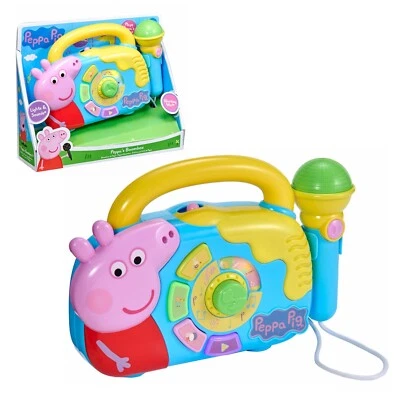 Peppa Pig Boombox With Light & Working Microphone To Sing Along - Image 1 of 3