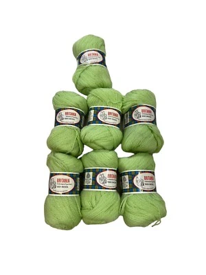 Unger Britania 100% Lana Tipo Shetland Hilo 7 Madejas 140 Yardas Tinte Verde Lote 6859 Foto 1 de 4