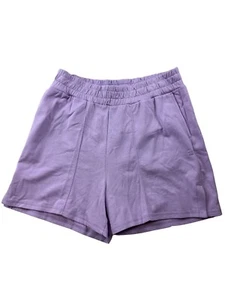NUEVO Pantalones Cortos Sweaty Betty Para Mujer After Class Púrpura Pull On Athleisure Talla 8 - Imagen 1 de 10