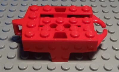Lego Roller Coaster Chassis with Wheels Red - Image 1 of 2