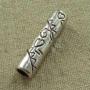 Free ship 30 pcs tibetan silver tube spacers 32x8mm L-2888 - Picture 1 of 4