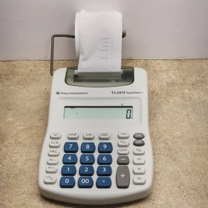 Texas Instruments TI-5019 calcolatrice stampa Super View nuove batterie no adatto - Foto 1 di 3