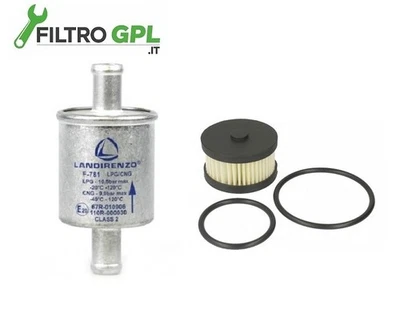 2 FILTRI GPL LANDI RENZO F-781 + FILTRO FASE LIQUIDA LI10 RIDUTTORE LANDI LI10