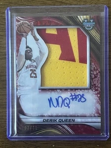 2024-25 Bowman U Best - Derik Queen - Prospect Jumbo Relic Auto RED #'d/10 SSP - Picture 1 of 3