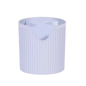 4 Slot Makeup Brush Organiser Bucket Cosmetic Tool Storage Divider White - Picture 1 of 3