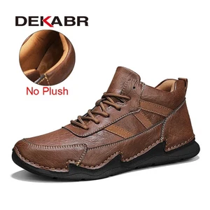 Men Snow Boots Fashion Waterproof Comfortable Lace Up Wear-Resistant Ankle Boots - Picture 1 of 19