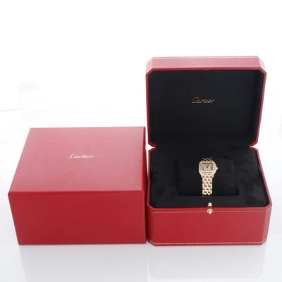 Cartier Diamond Panther WF3254B9 1280 18K Yellow Gold Panther Ladies Watch W/Box - Image 1 of 4
