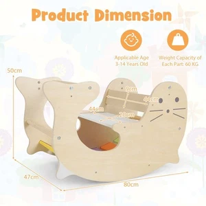 3-in-1 Kids Climbing Toy Set with Sea Lion Design and Multi-Color Finish - Picture 1 of 10