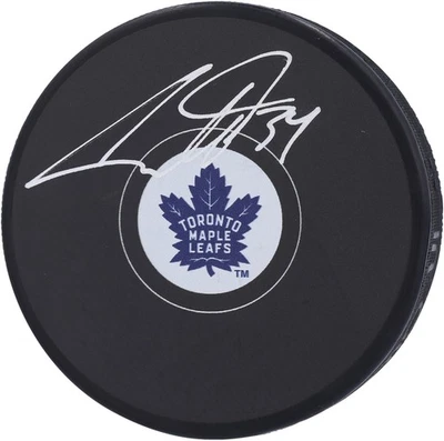 Auston Matthews Toronto Maple Leafs Signed Hockey Puck - Fanatics - Image 1 of 3