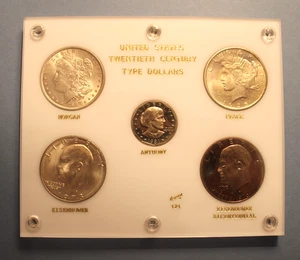 Capital Dollar Set, Morgan, Peace, 1981-S Type 2 Proof!, Silver, Ike, UNC, $1 - Picture 1 of 15