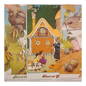 3er Set seltene Vintage Kinder Märchen Poster Drucke 16,5"x10,5" ungerahmt - Bild 1 von 10