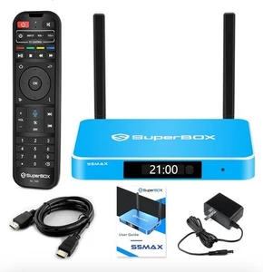 2024 Model-SuperBox S5 MAX 5th Gen Media Player Bundle Incl Remote And Keyboard - Picture 1 of 3