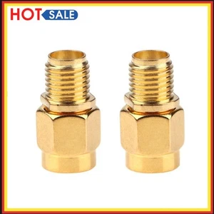 2 szt. koncentryczny adapter RF wtyczka SMA gniazdo na RP-SMA męski 50 ohm - Zdjęcie 1 z 8