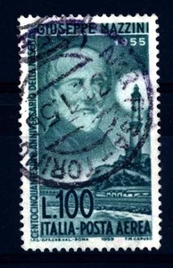ITALIA REP. - PA - 1955 - 150° anniversario della nascita di Giuseppe Mazzini - - Imagen 1 de 1