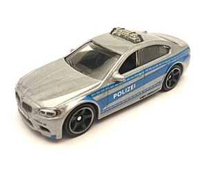 BMW M5 Police Car Metallic Silver Matchbox Scale 1:64 – Special Edition - Picture 1 of 7