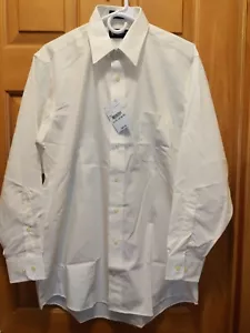 NWT Men's Stafford ivory button down mens sz 15/15.5 - Picture 1 of 5