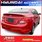 For 12-16 Hyundai Accent Flush Mount Rear Trunk Spoiler Wing Primer Unpainted
