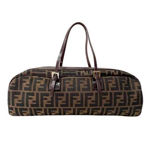 Bolso de hombro FENDI Zucca marrón de lona - Imagen 1 de 17