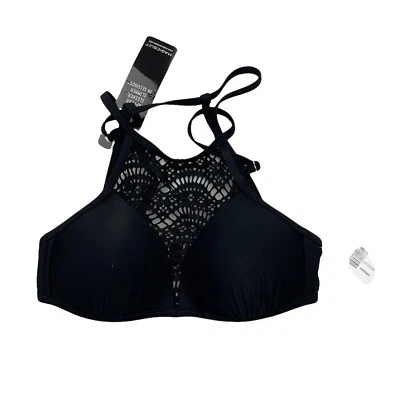 MagicSuit by MiracleSuit X-Pequeño Sujetador Negro Encaje Natación Top Bikini Tirantes XS Foto 1 de 4