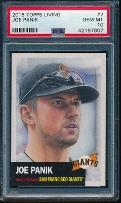Tarjeta 2018 Topps Living Set #2 Joe Panik Semana 1 PSA 10 Gem Mint SP SF Giants Foto 1 de 2