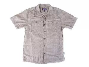 Patagonia USA Men's New Hemp Organic Cotton Button-Up Dress Shirt - Size Medium - Bild 1 von 8