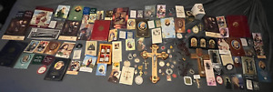 LOT OF 113 CATHOLIC RELIGIOUS HOLY RELICS FROM NUNS CONVENT WOW!