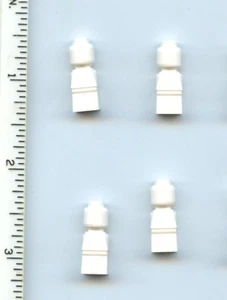 LEGO x 4 White Body Microfig Plain Complete NEW Game piece 85863 microfigure - Picture 1 of 1