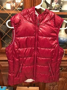 Tangerine Light weight Shirring Down vest with hood - Picture 1 of 2