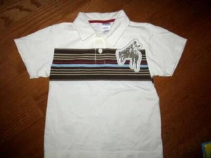 Camisa Gymboree niño talla 5 manga corta beige/marrón - Imagen 1 de 2