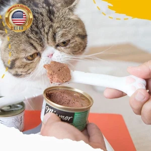 Small Spoon, Cat Wet Food Spoon,Pet Food Scoop,Spatula for Pet Food - Easy to O - Picture 1 of 9