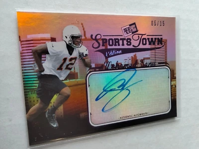 Mohamed Sanu 2012 Press Pass SportsTown Purple #STMS /15 ROOKIE Auto - Image 1 of 2
