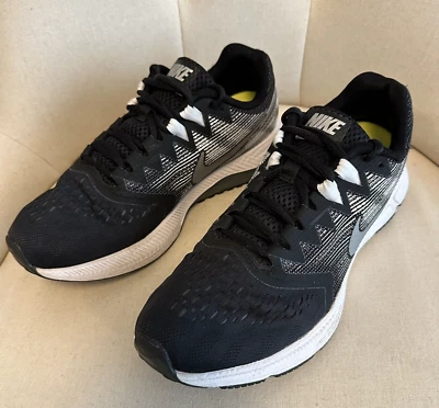 Nike Zoom Span 2 Zapatos para Correr Para Hombre Talla 7.5 Tenis Entrenamiento Negro Blanco Cojín Foto 1 de 4