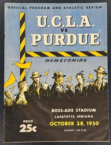 1950 UCLA VS PURDUE PROGRAMA OFICIAL DE FÚTBOL ESTADIO ROSS-ADE - Imagen 1 de 2
