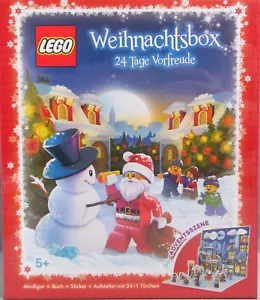 LEGO Christmas Box Minifigure Book Sticker Display Calendar 24+1 Door NEW - Picture 1 of 2