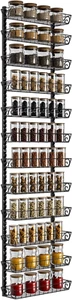 Adjustable Wall Mount Spice Rack Organizer, 12-Tier Dual-Use (Multi-Use) Hanging - Picture 1 of 8