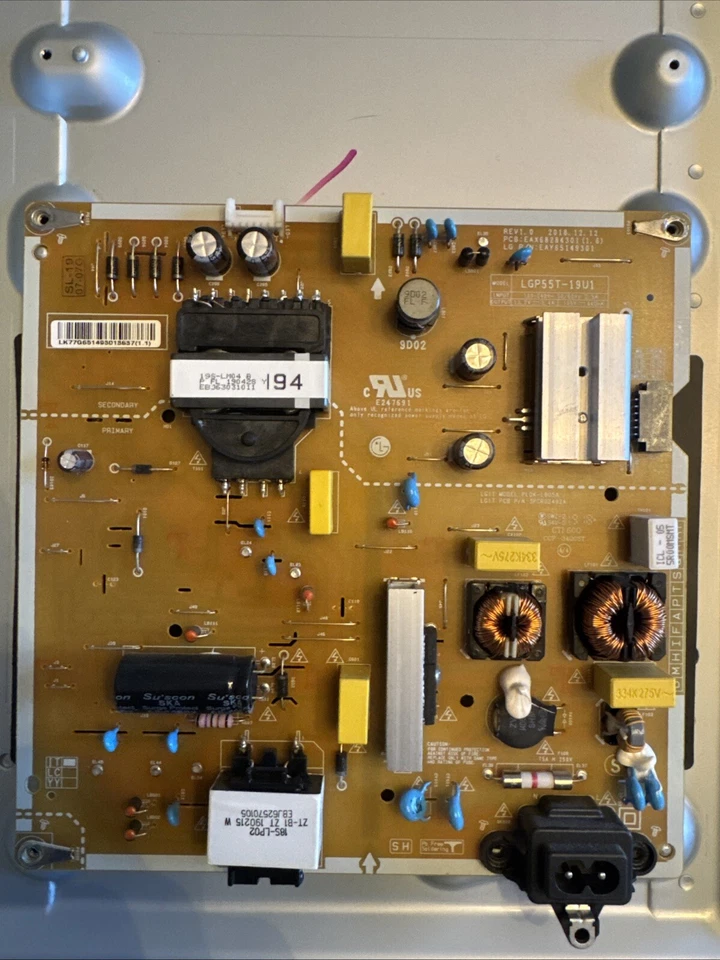 LG 55UN7300AUD 电视电源供应板 EAY65149301 / EAX68284301(1.6) — 第 1/2 张图片
