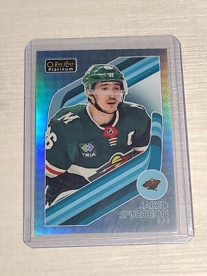 23/24 O-PEE-CHEE PLATINUM HOUNDSTOOTH #R-26 JARED SPURGEON 15/15 MINNESOTA SSP - Image 1 of 3