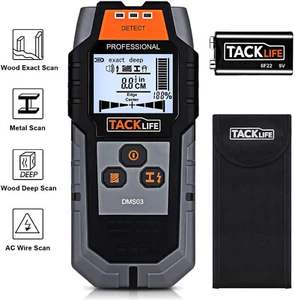 TACKLIFE 4 In 1 Center Finding Elektronischer Wanddetektor Wandscanner LCD - Bild 1 von 9