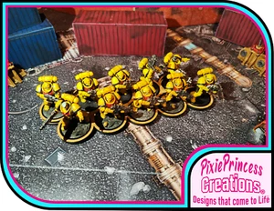 Bandejas de movimiento redondas 3x 32 mm J 10 espacios MDF adecuadas para Warhammer 40k Horus - Imagen 1 de 8